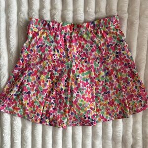 Bright Multicolor Confetti Circle Skort